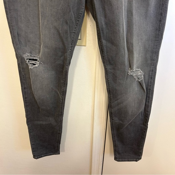 Hudson Krista Super Skinny Jeans Gray Denim Distressed Women’s Size 30 - Picture 5 of 12
